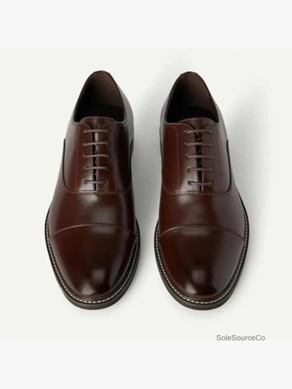 Men's Cap Toe Oxford Dress Shoes Lace Up Formal